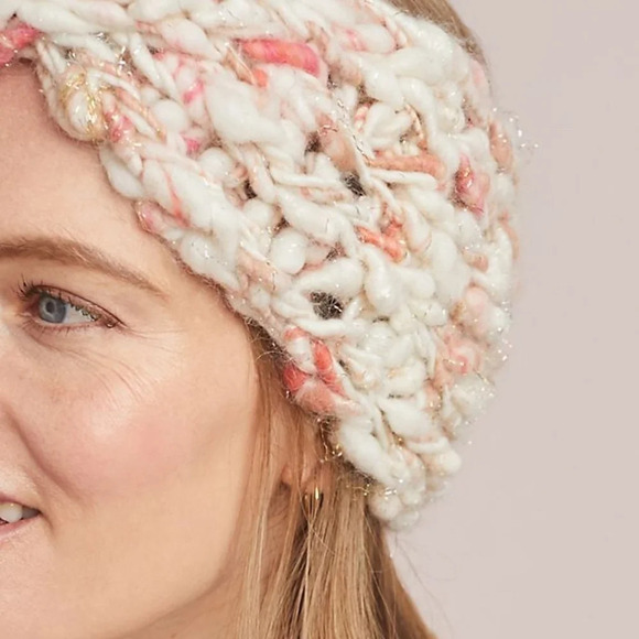 Anthropologie Knit Collage Warm Wishes Ear Warmer